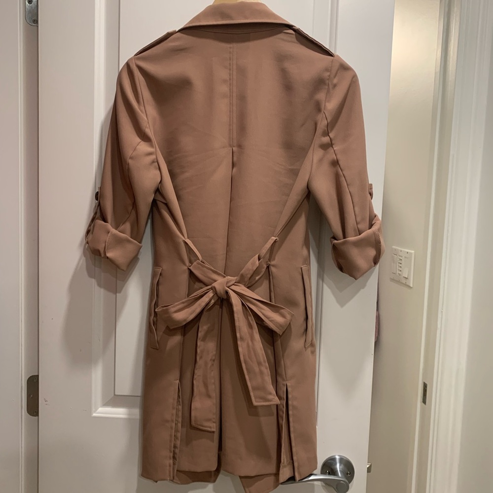 Brown Spring Wrap Jacket - Picture 7 of 11